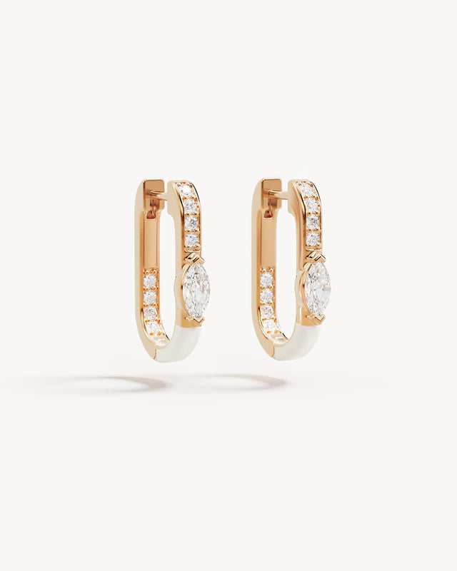 18k Gold Plated Radiant Petal Hoops