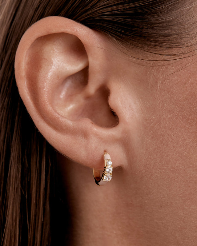 18k Gold Plated Lotus Dreams Hoops