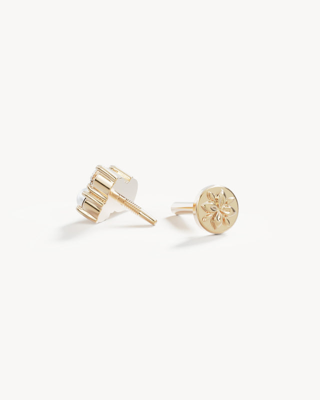 14k Solid Gold Dewdrop Radiance Lab-Grown Diamond Cartilage Earring