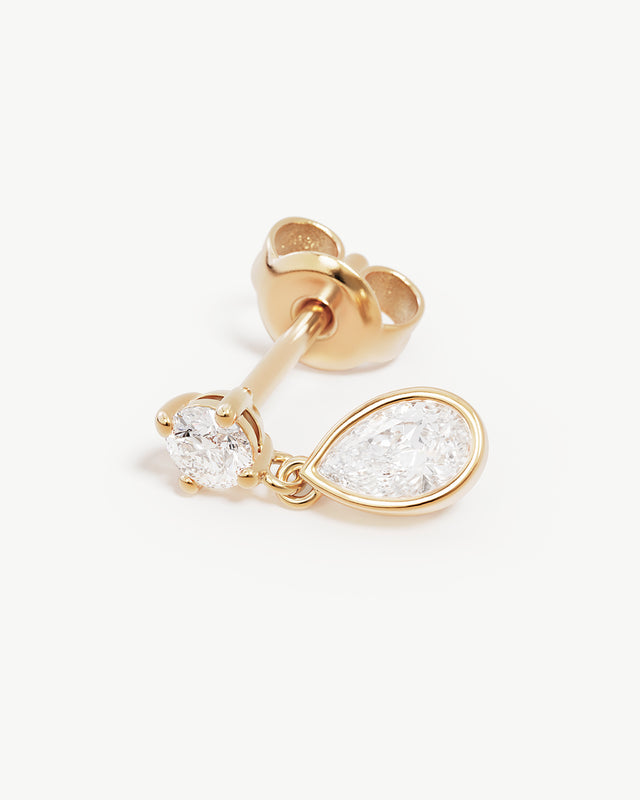 18k Gold Plated Droplet Earrings