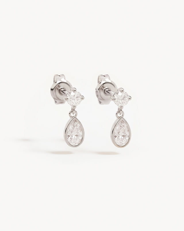 Sterling Silver Droplet Earrings