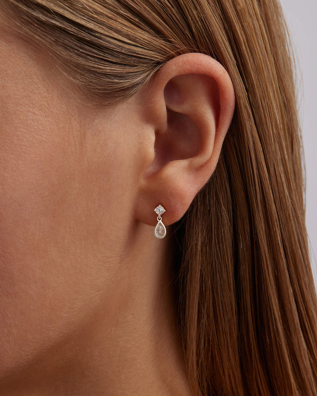 Sterling Silver Droplet Earrings
