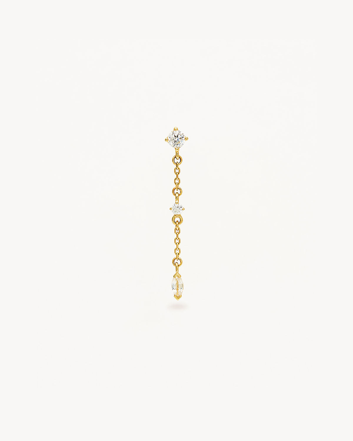 Extra long deals gold chain earrings