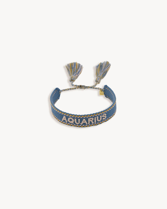 Woven Zodiac Bracelet - By Charlotte x The Upside - Aquarius