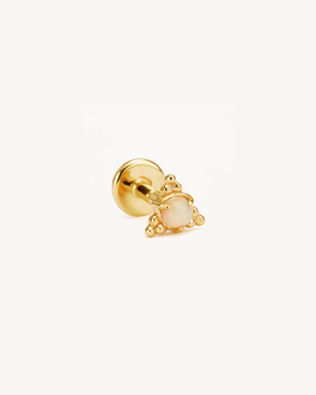 14k Solid Gold Awaken Opal Cartilage Earring