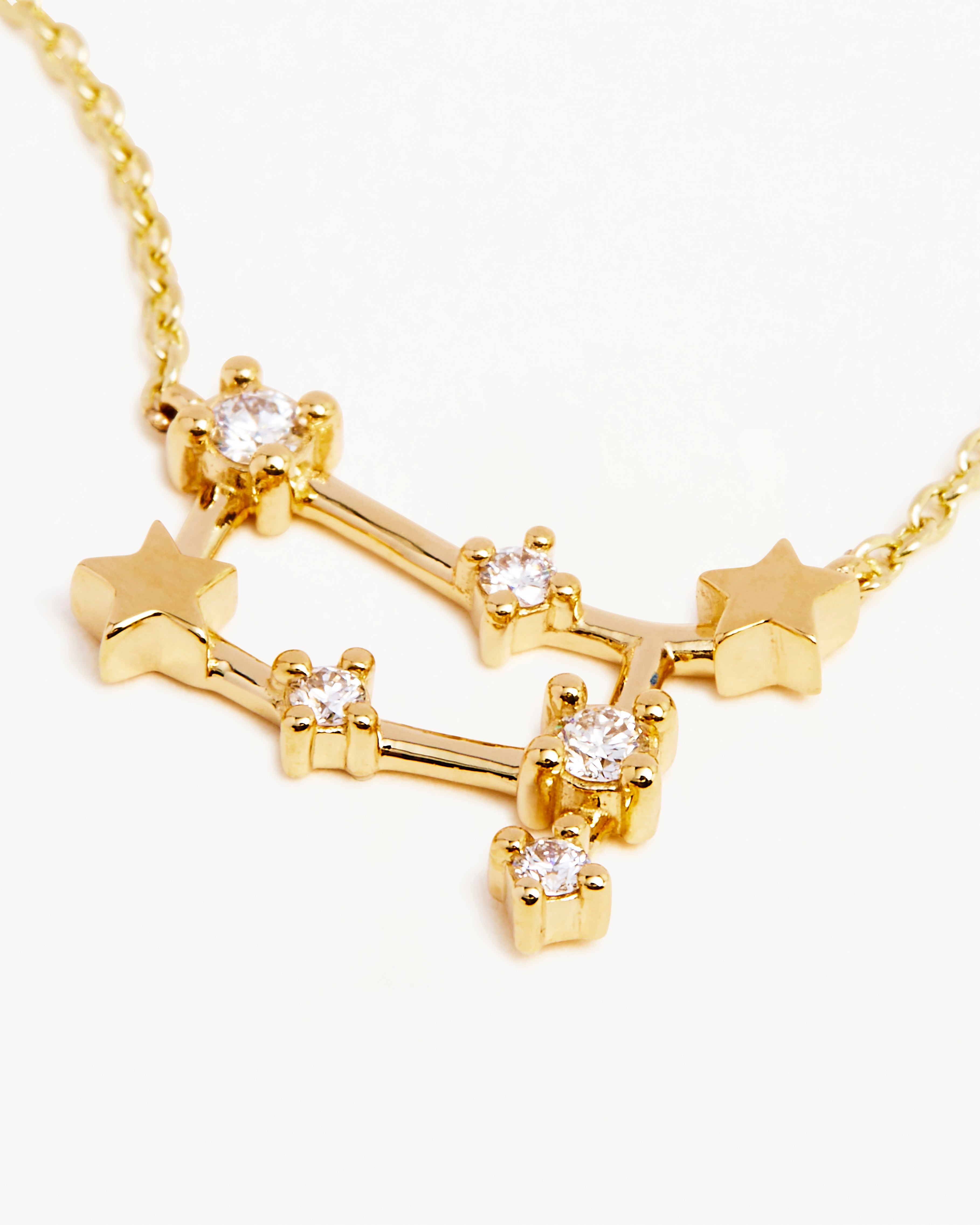 Gemini Zodiac Chain Necklace, GOLD – JEN HANSEN