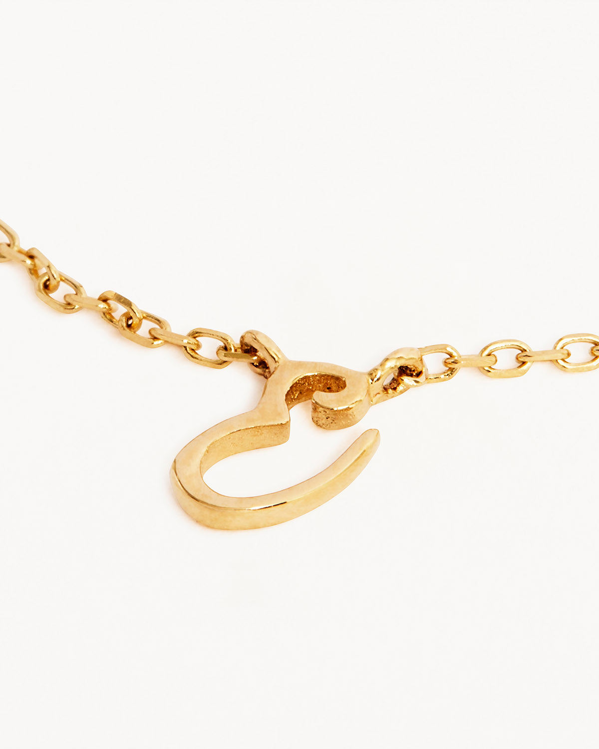 14k gold store letter c necklace