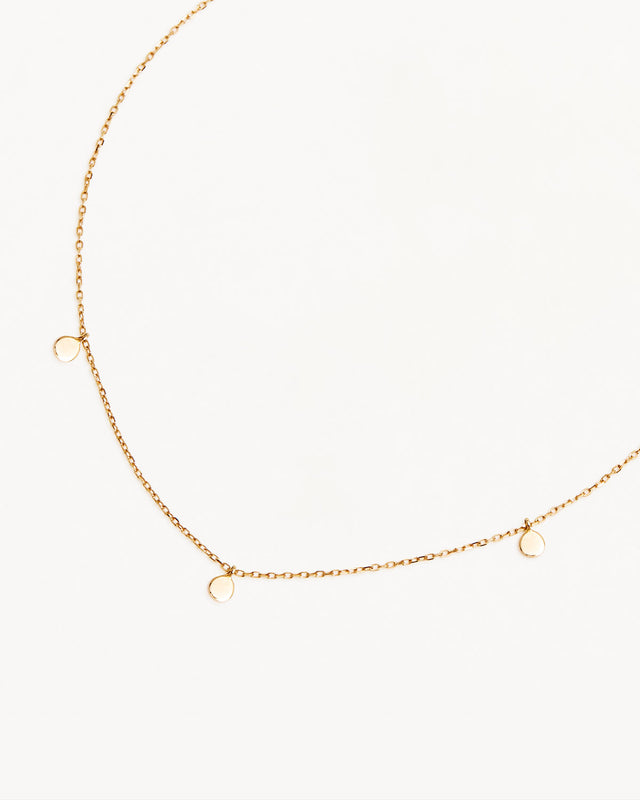 14k Solid Gold Lunar Necklace