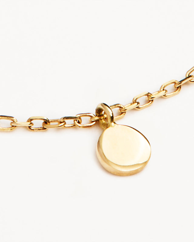 14k Solid Gold Lunar Necklace