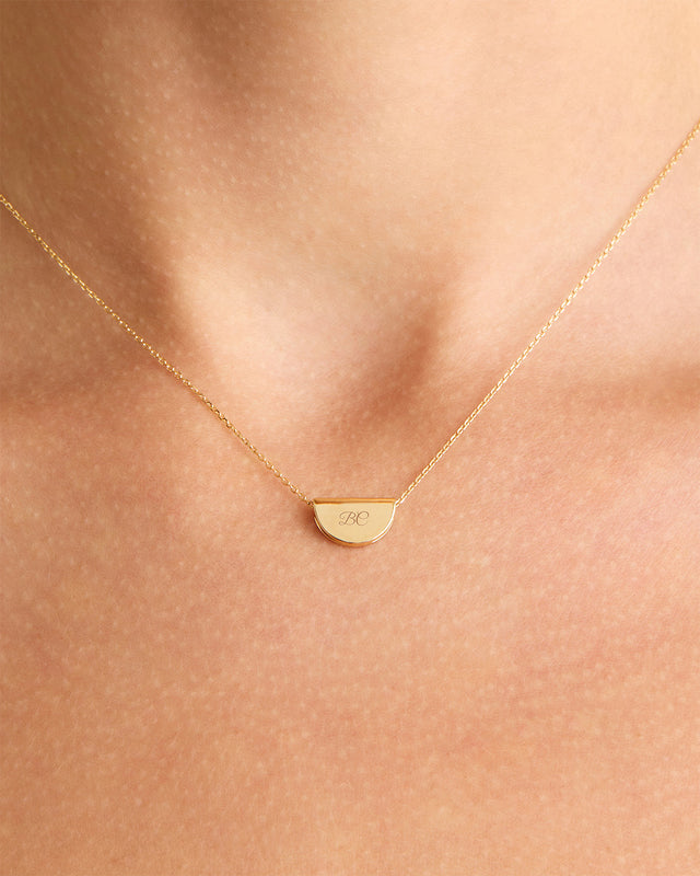 14k Solid Gold Mini Lotus Necklace