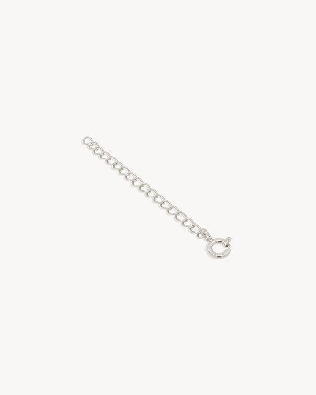 14k Solid White Gold Necklace Extender