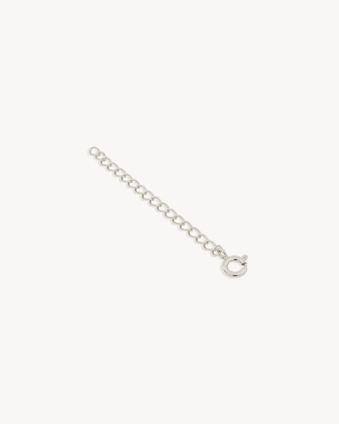 14k Solid White Gold Necklace Extender – by charlotte