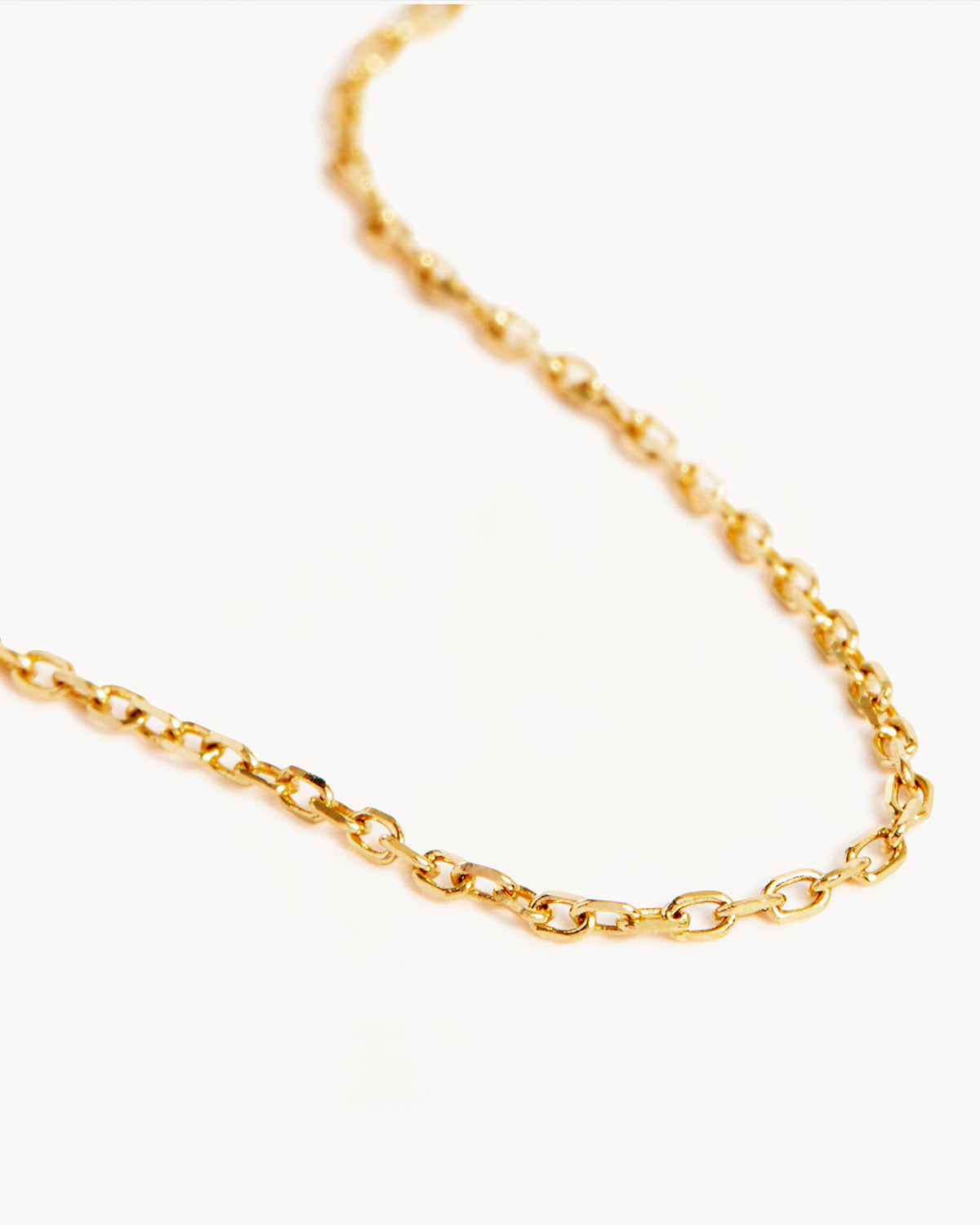 14k Gold Mirror Chain Link Necklace - Zoe Lev Jewelry