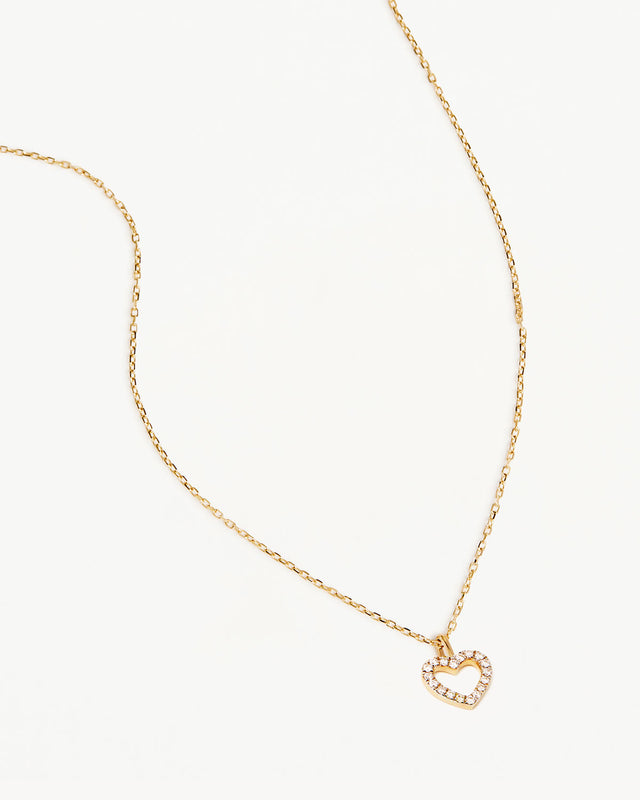 14k Solid Gold Eternal Love Diamond Necklace