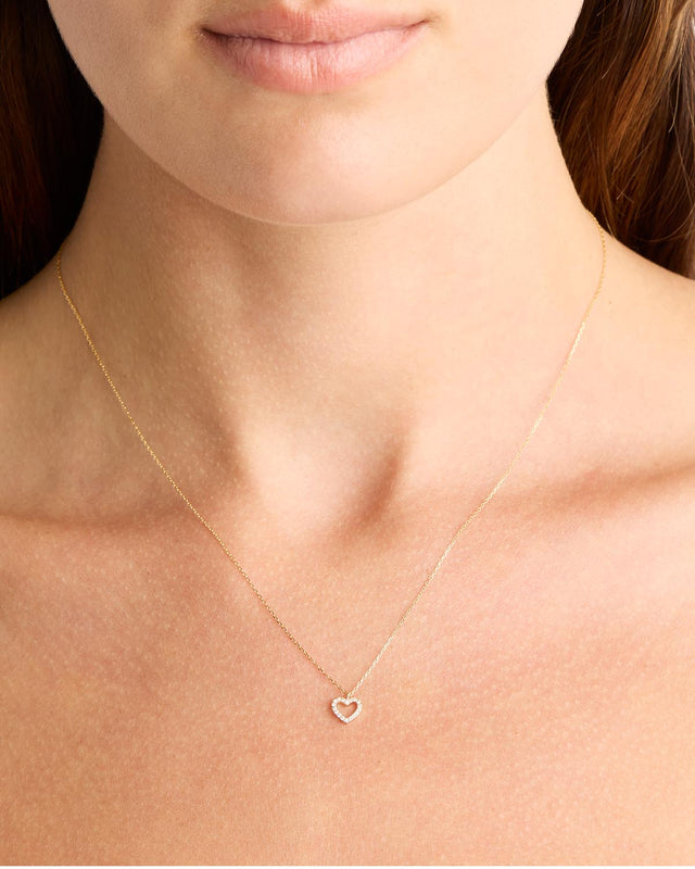 14k Solid Gold Eternal Love Diamond Necklace