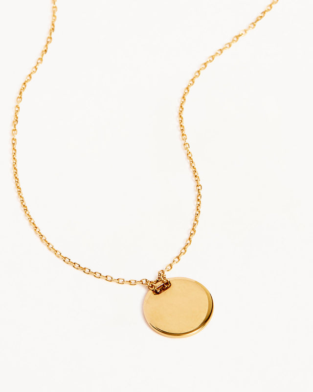 14k Solid Gold Live in Light Small Necklace