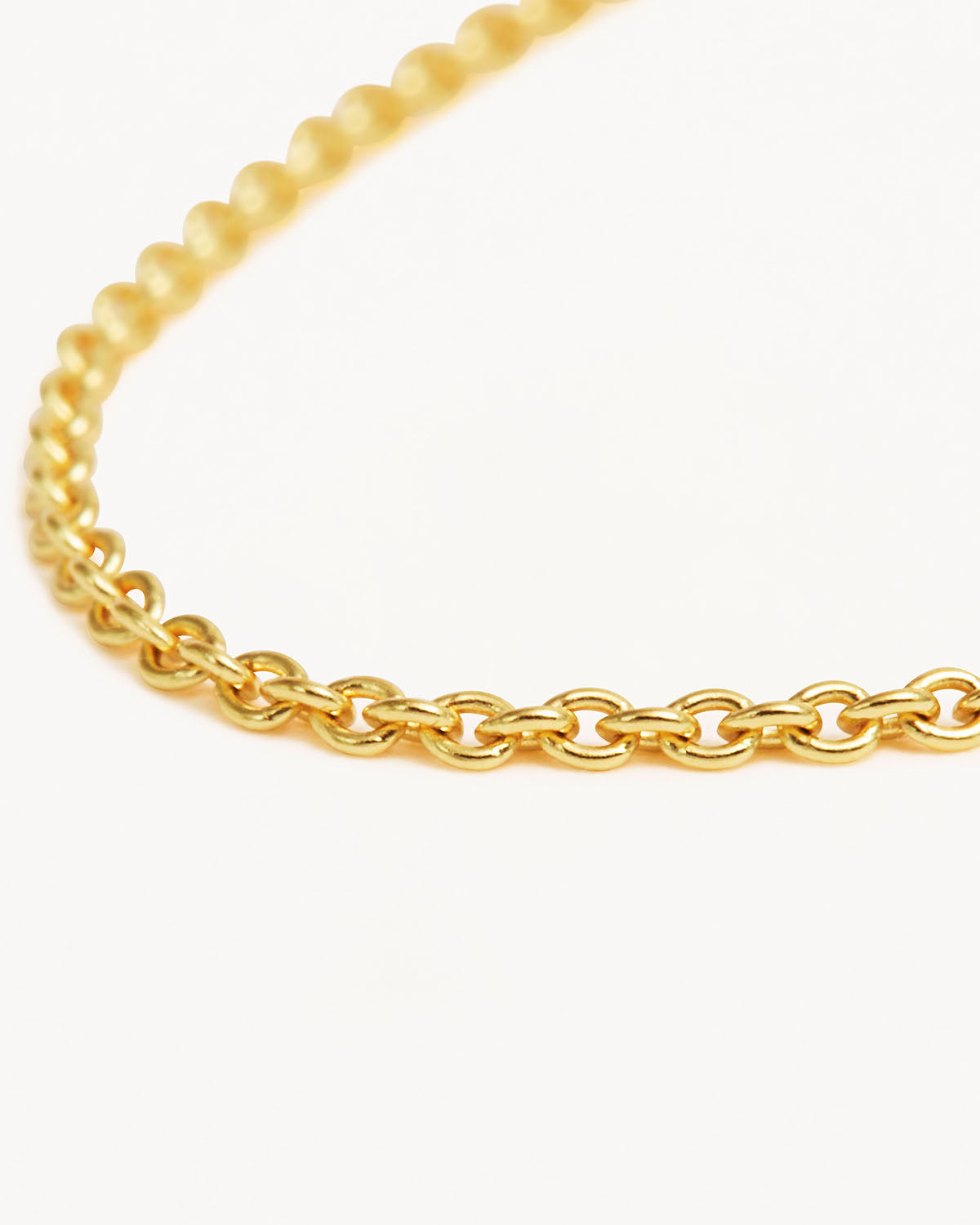 Gold rolo store necklace