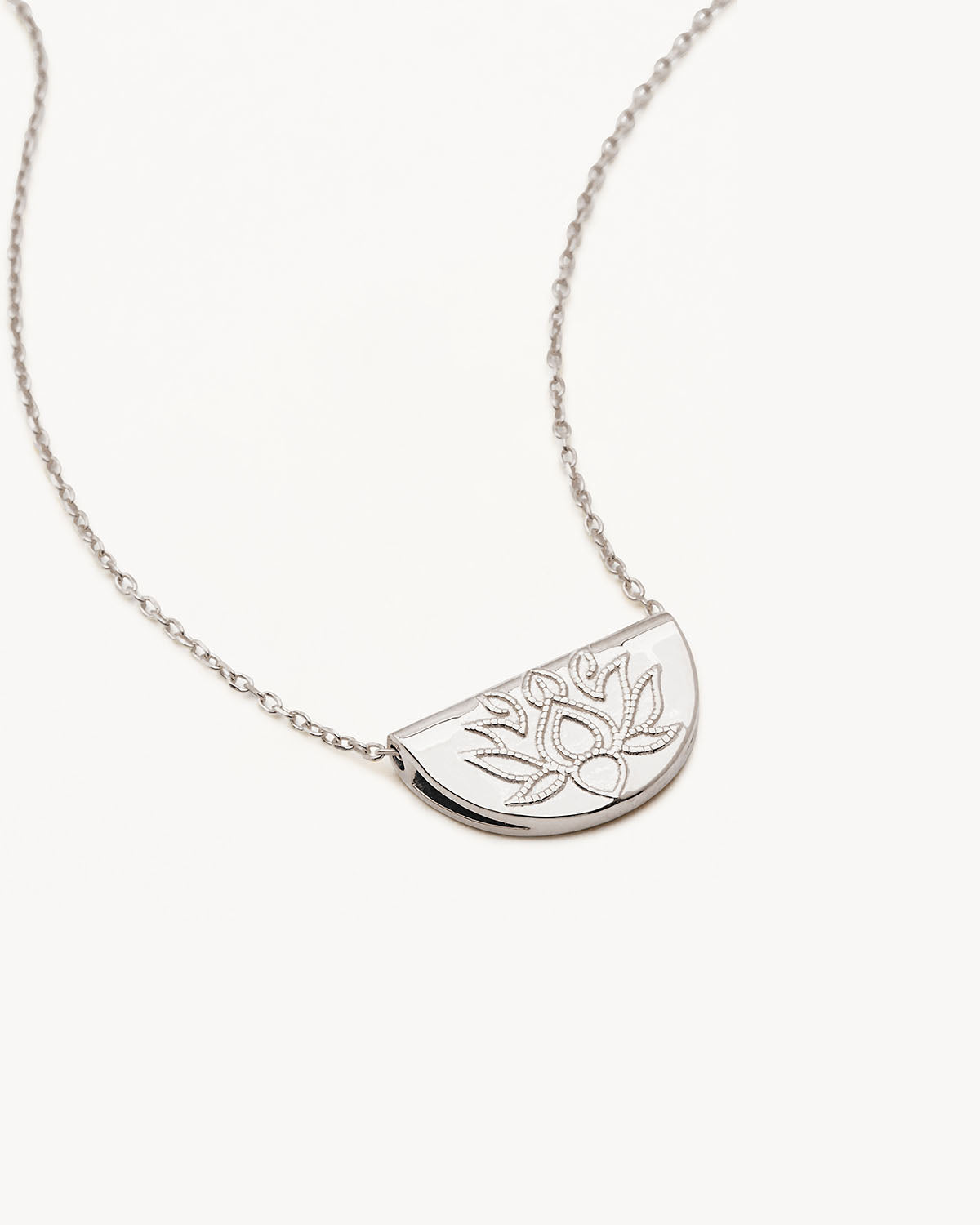 By Charlotte Sterling Silver Lotus Necklace