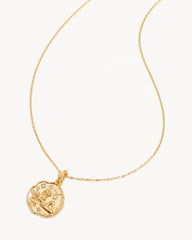 18k Gold Vermeil She is Zodiac Necklace - Taurus