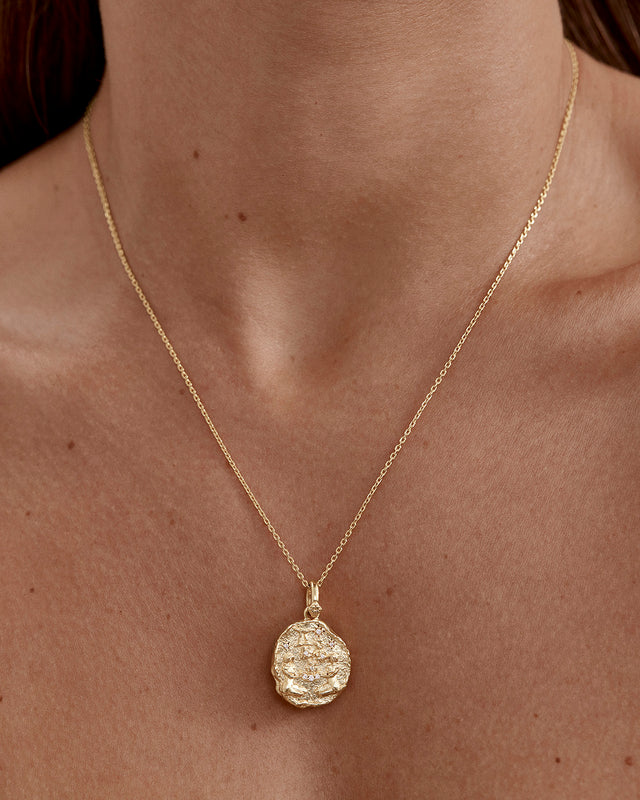 18k Gold Vermeil She is Zodiac Necklace - Gemini