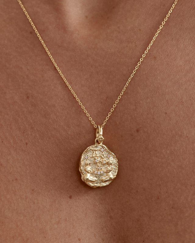 18k Gold Vermeil She is Zodiac Necklace - Gemini