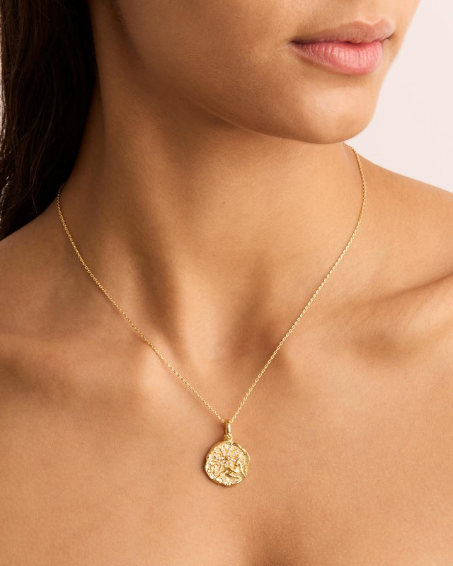 18k Gold Vermeil She is Zodiac Necklace Leo – by charlotte