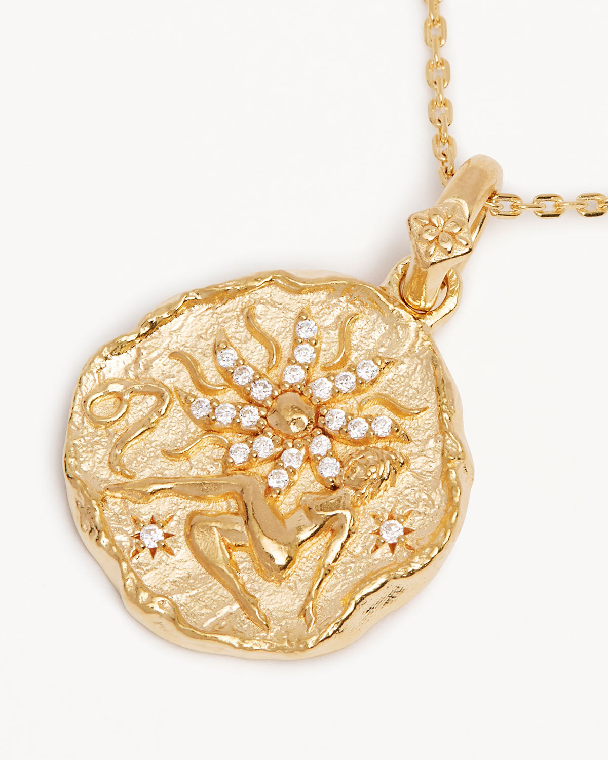 Motisons Jewellers - LEO Gold Diamond Pendant