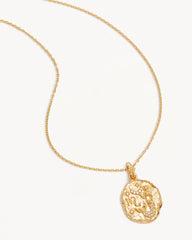 18k Gold Vermeil She is Zodiac Necklace - Scorpio