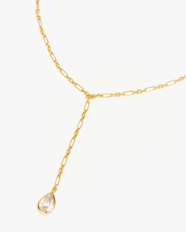 18k Gold Vermeil Adored Lariat Necklace
