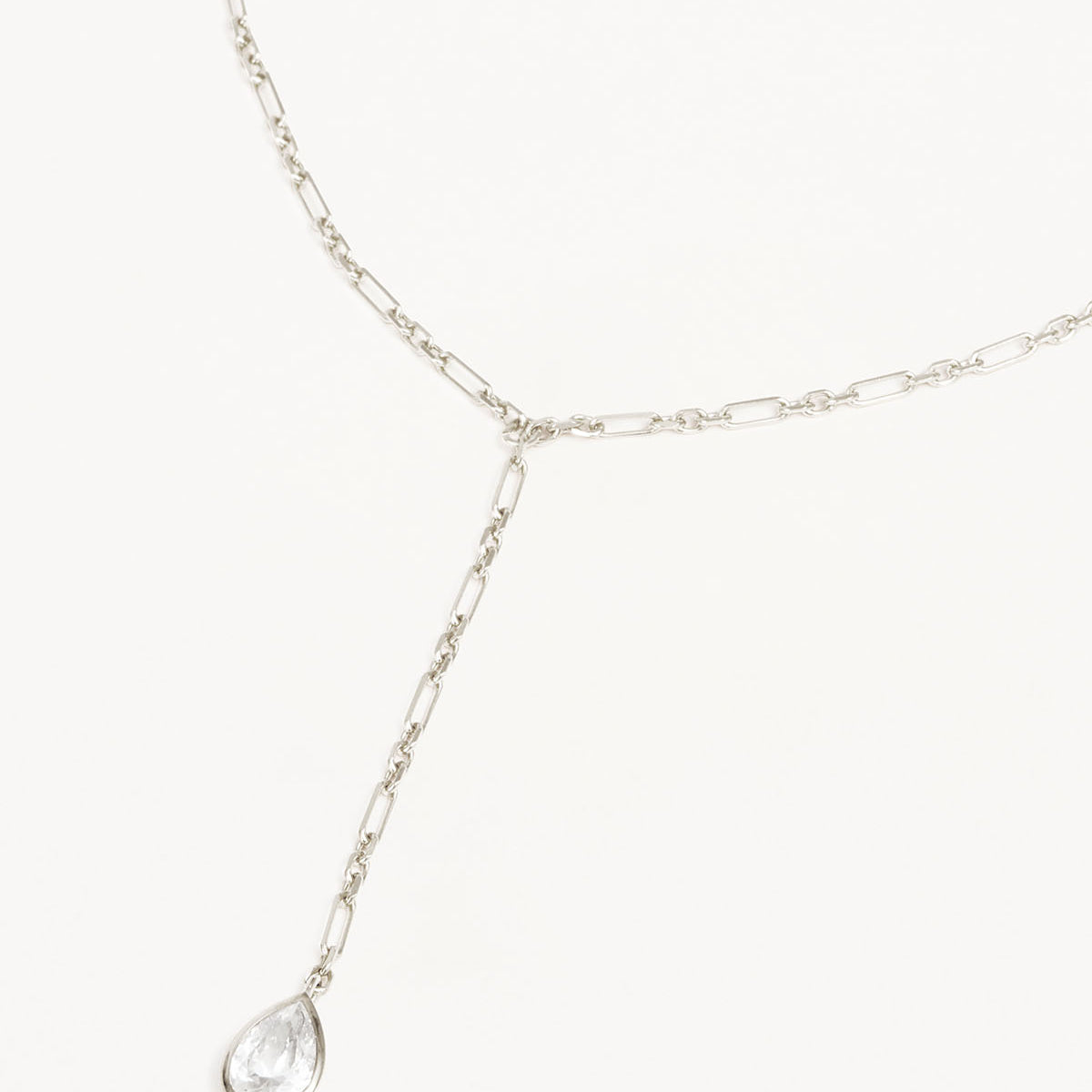 Sterling Silver Adored Lariat Necklace