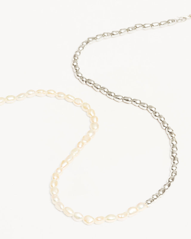 Sterling Silver By Your Side Pearl Choker