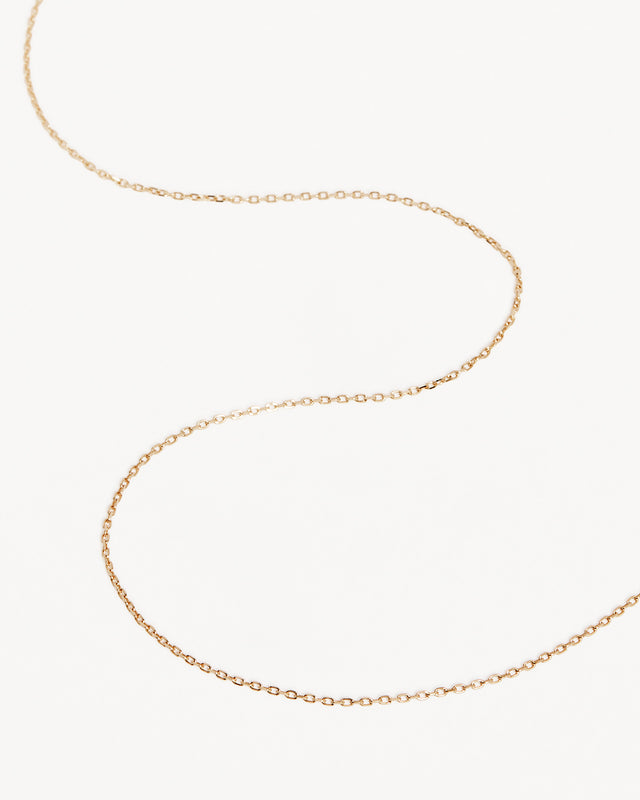 9k Solid Gold 16" Signature Chain Necklace