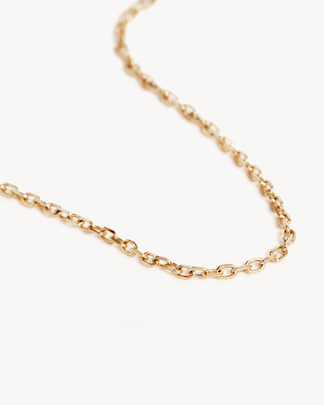 9k Solid Gold 16" Signature Chain Necklace