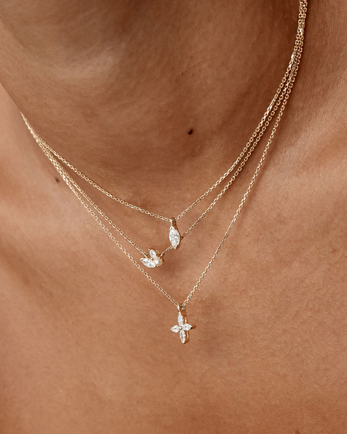 Lab sale diamond necklaces