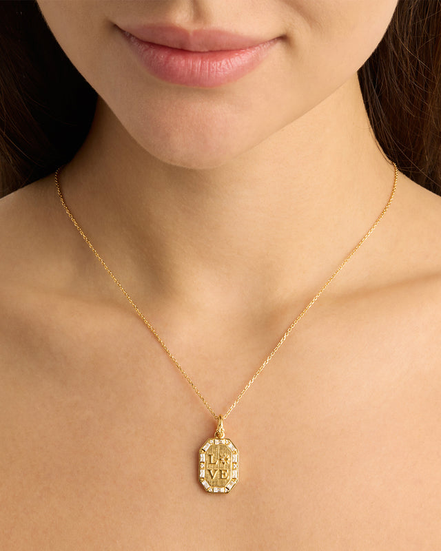 18k Gold Vermeil Love Necklace