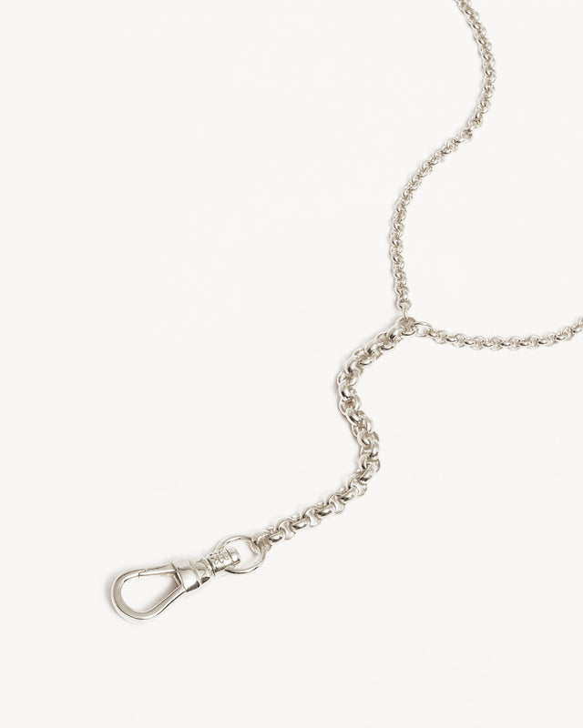 Sterling Silver Your Story Albert Clasp Lariat Necklace