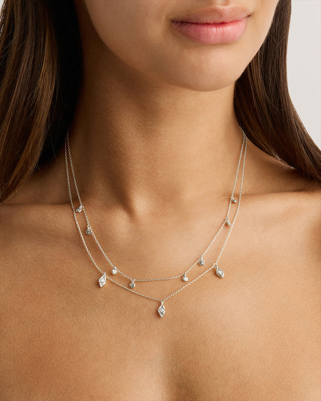 Sterling Silver I am Protected Layered Choker