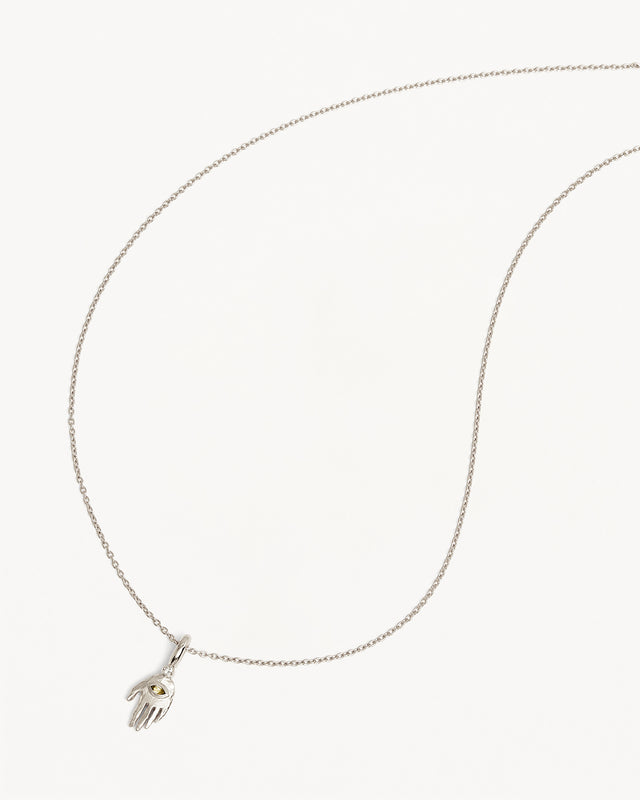 Hand Necklace in Gold – Lady Grey