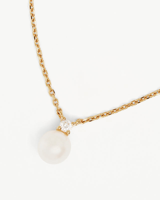 18k Gold Vermeil Moments With You Pearl Necklace