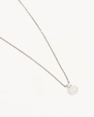 Sterling Silver Moments With You Pearl Necklace