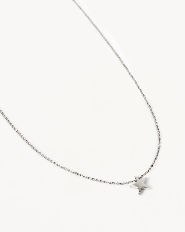 Sterling Silver Wishing on a Star Necklace