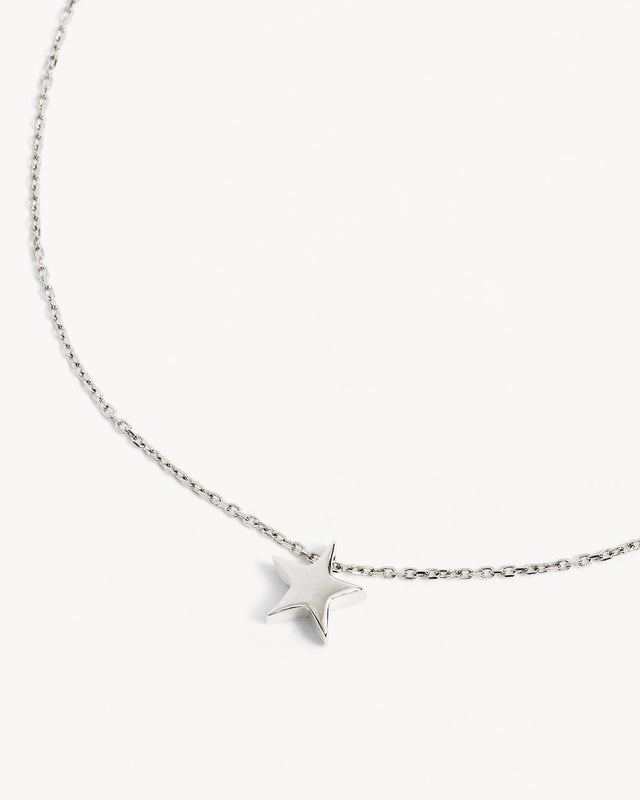 Sterling Silver Wishing on a Star Necklace