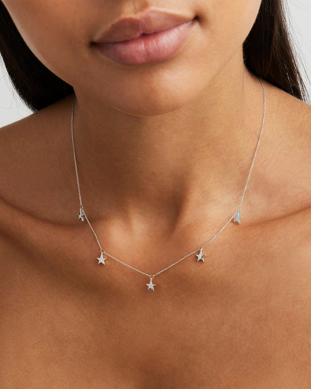 Sterling Silver Star Bright Necklace