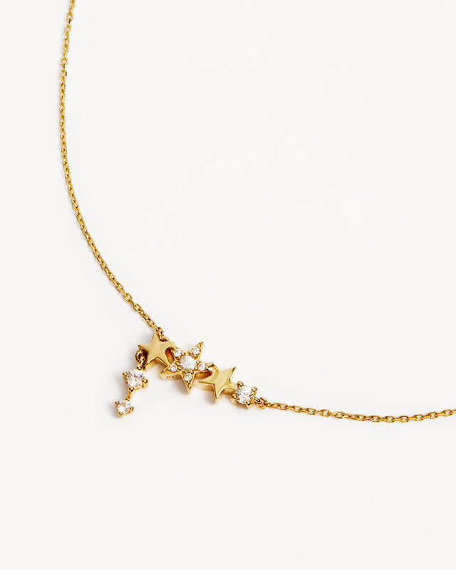 14k Solid Gold Stardust Lab-Grown Diamond Necklace