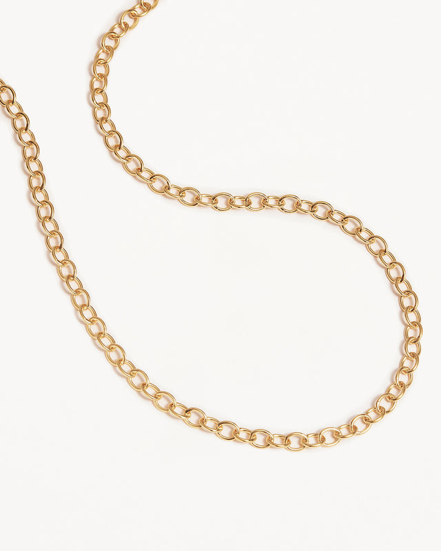 18k Gold Vermeil 17" Bold Round-Link Chain Necklace