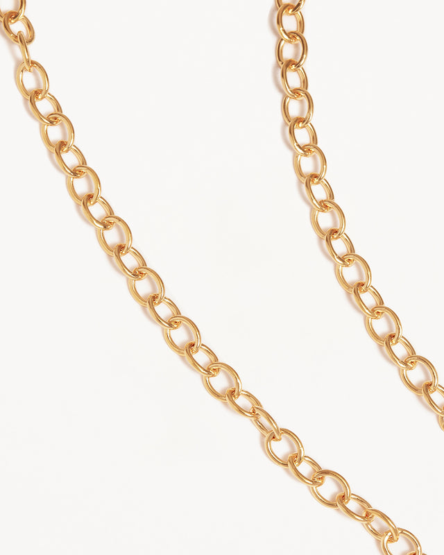 18k Gold Vermeil 17" Bold Round-Link Chain Necklace