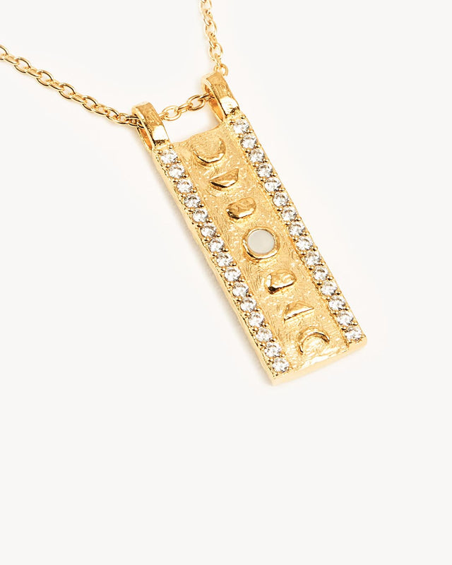 18k Gold Vermeil Lunar Phases Necklace