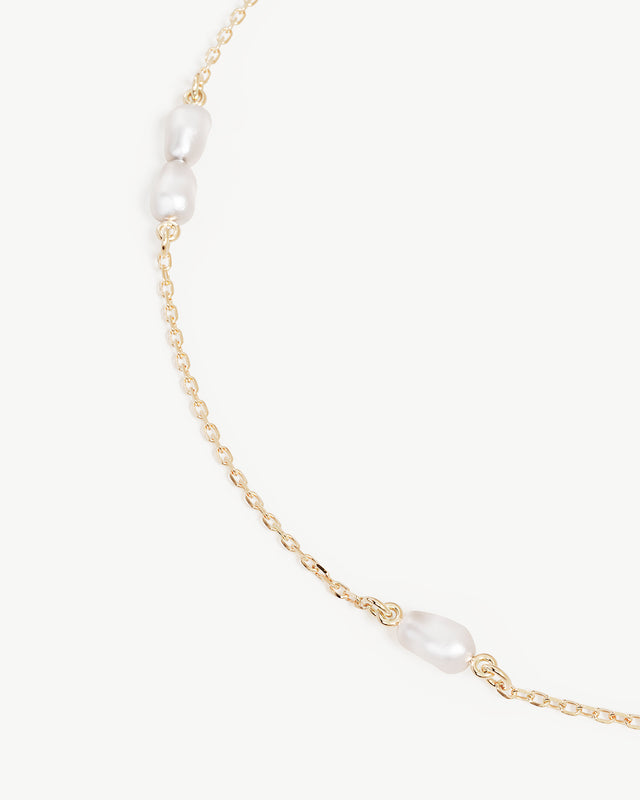 9k Solid Gold Serene Dreams Pearl Choker