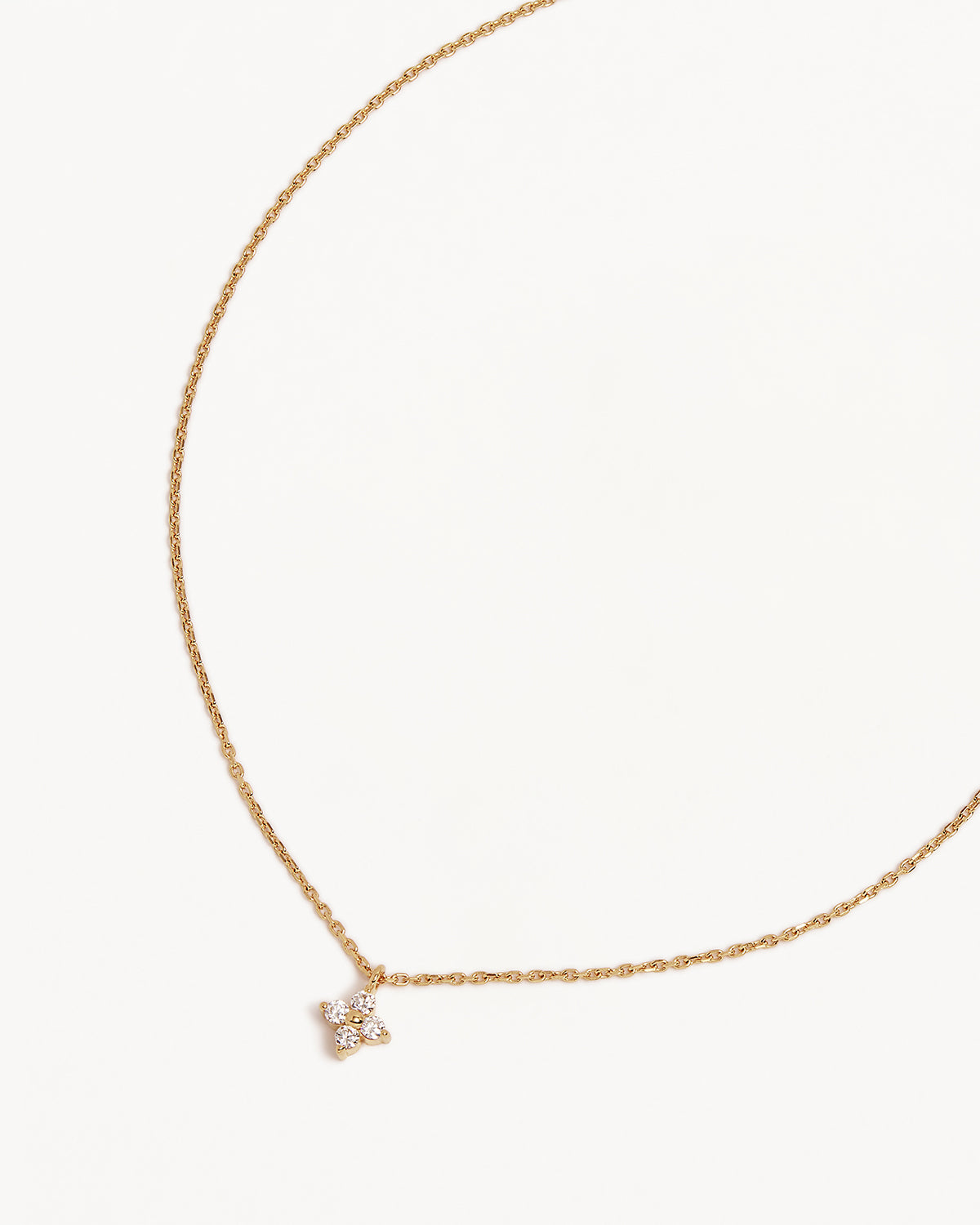 18k Gold Vermeil Crystal Bloom Necklace – by charlotte