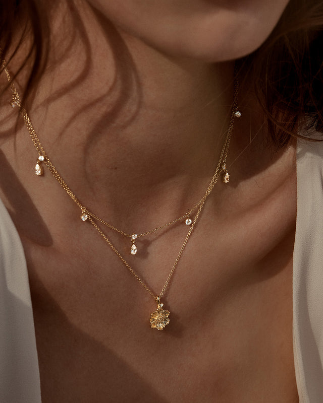 18k Gold Vermeil No Rain, No Flowers Choker